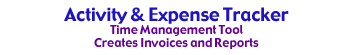Activity & Expense Tracker is an electronic timesheet and Time Management Tool that tracks of all your projects and their related tasks and expenses.
