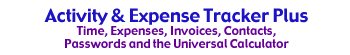 Activity & Expense Tracker allows self-employed professionals, or small businesses, to keep track of their time, and expenses for any number of users and projects.