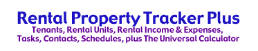 Rental Property Tracker Plus