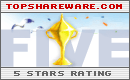 TopShareware.com 5 stars rating