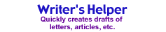 Writer's Helper